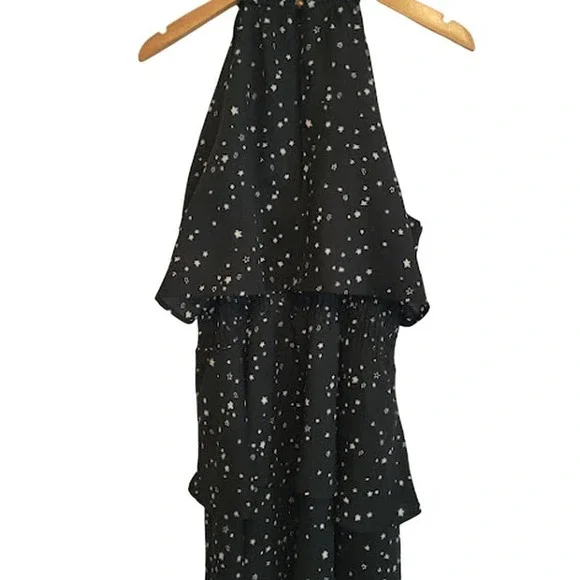 Mudpie -Pacey Star Galaxy Ruffle Flounce Dress - size large- NWOT - Picture 6 of 11